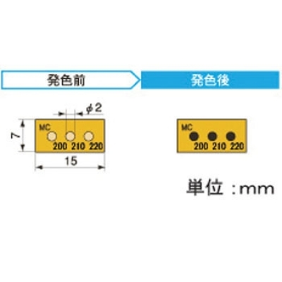 アセイ工業(yè) 3MC200 半導體示溫標簽3溫顯示類型
