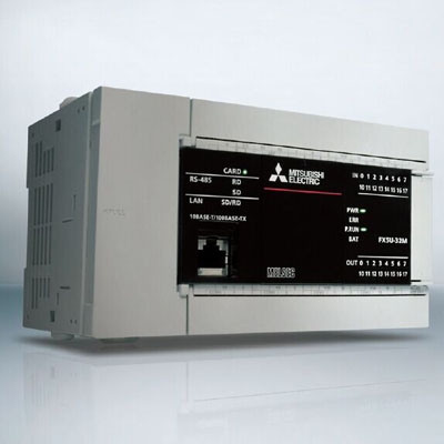 日本三菱 mitsubishi  FX5U-80MRES  PLC FX5U-80MR  AC電源內置40入40點繼電器輸出