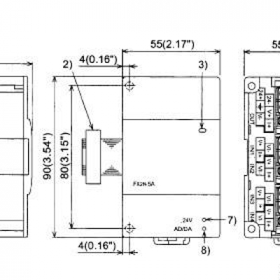 日本三菱 mitsubishi   PLC模塊FX2N-5A 4點(diǎn)輸入1點(diǎn)輸出模擬量模塊